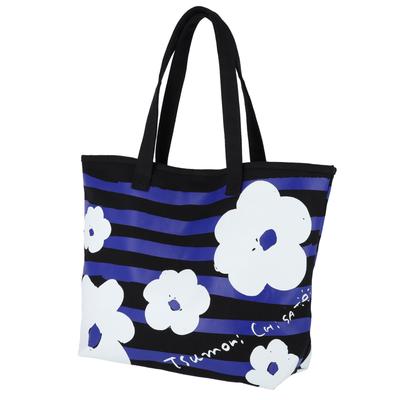 Tsumori Chisato Flower Border Tote Bag L Black