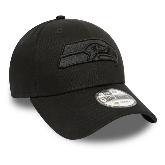Casquette 9FORTY - New Era - NFL Seattle Seahawks - 100% Coton - Noir - Sportswear