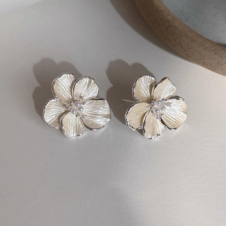 Xiaomi 925 Sterling Silver Vintage Earrings For Women Trendy Simple Sparkling Flower Earring Jewelry Prevent Allergy Party Accessories