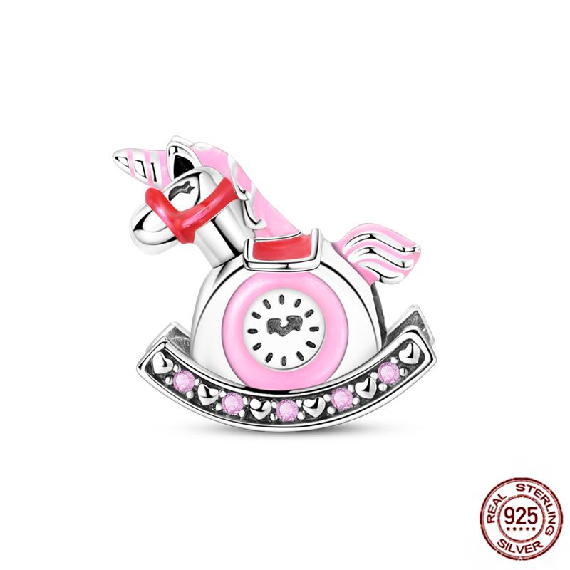 Pink Butterfly Charms Beadscopper Original Heart-Shaped Dog Paw Travel Charm Fit Bracelets Pendant For Women Jewelry Making