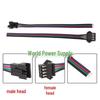 SM4P Terminal Wire: RGB Seven-Color LED Strip with Buckle Aerial Male & Female Plug Connector