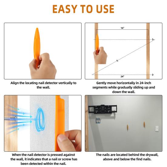 Stud Finder Magnetic Screw Locator High Precise No Battery Required Easy