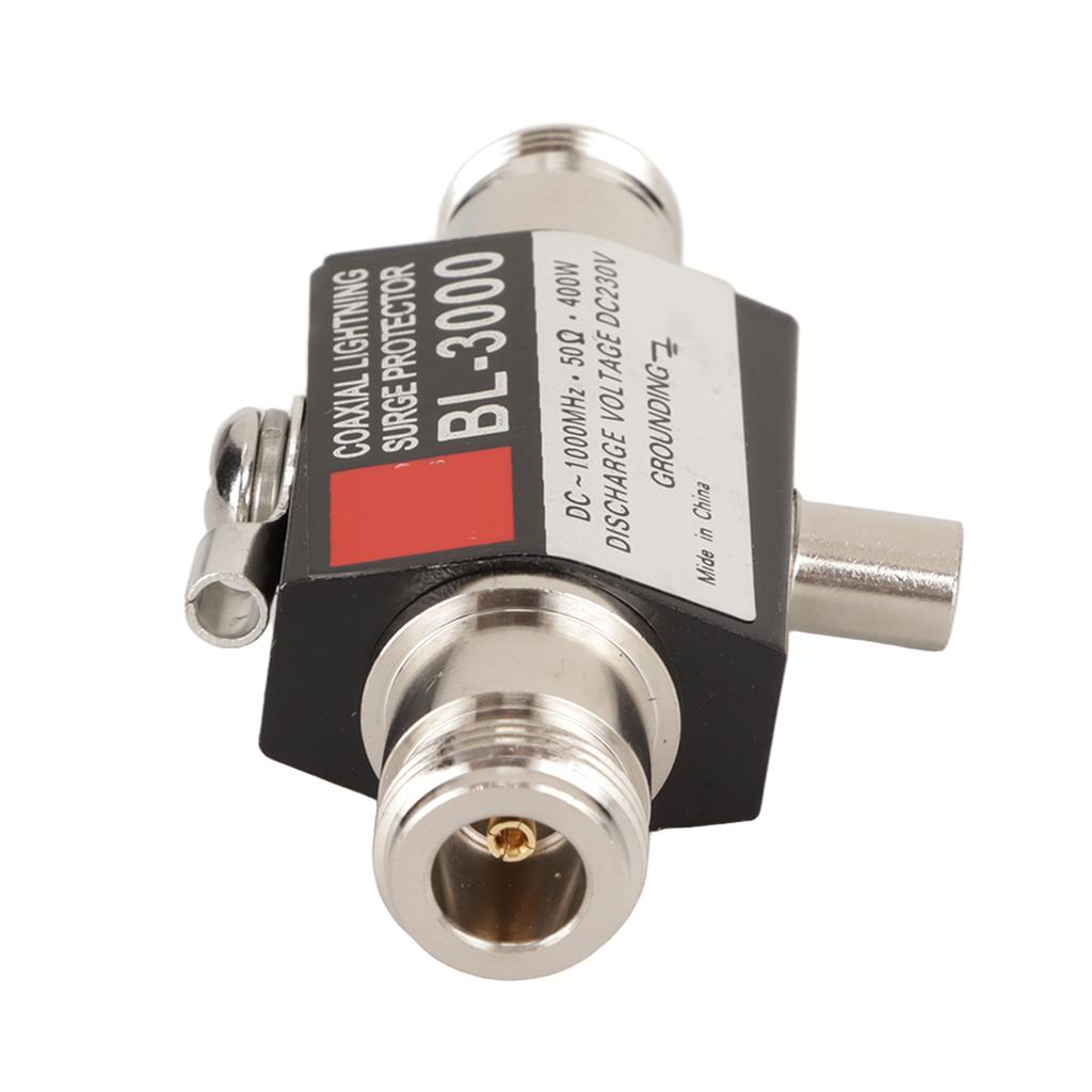 Yinitone BL‑3000 Coaxial Lightning Surge Protector N Female to N Female Lightning Arrester for Communication Equipment