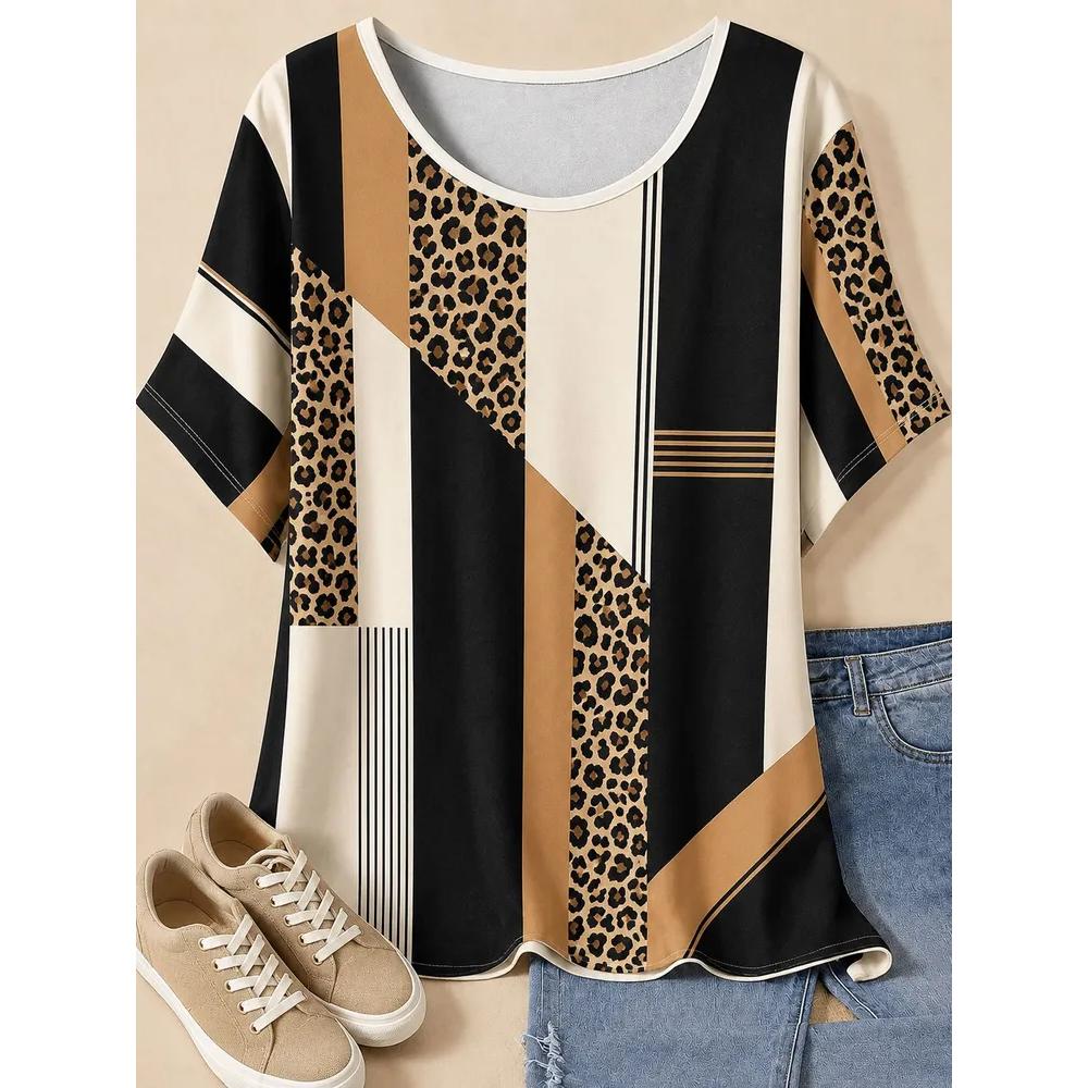 Casual Versatile Comfortable Top Short Sleeve Fashion Women's Loose T-Shirts Women’s