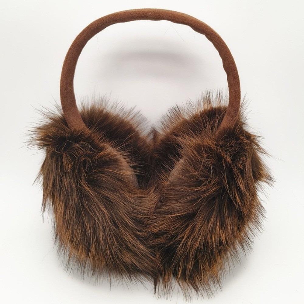 Windproof Ear Protectors Foldable Ear Warmers Fashion Plush Ear Muffs  for Women