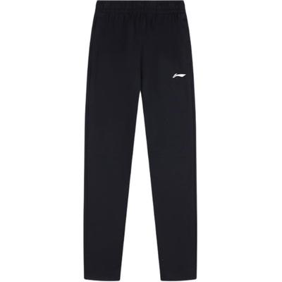 Comfortable Simple Versatile Loose Straight Leg Solid Color Mid Rise Sports Casual Pants Women Bottoms Black AKLTE40-1