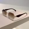 Y2K Polygon Sunglasses Women Men Vintage Steampunk Hip Hop Metal Shades UV400 Luxury Brand Designer