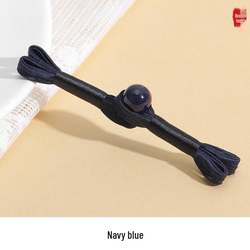 Hengmeihe B-Type Cheongsam Satin Swallowtail Hand-Woven Hanfu Decorative Button