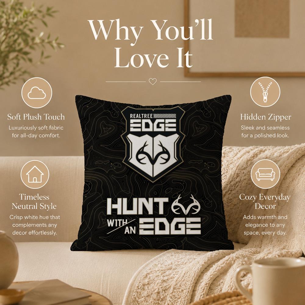 Pattern R-RealtreeS Cushion Cover Double-Sided Printed Pillow Cover Hypoallergenic Dust-Mite Proof