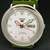 USED VINTAGE SEIKO 5 AUTOMATIC 7006A JAPAN MENS WHITE COLOR DIAL WATCH a433850-2