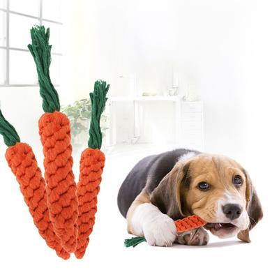 1 Stück Hundespielzeug, Karottenknoten, Seilball, Baumwollseil, Hantel, Welpenreinigung, Zahnpflegespielzeug, langlebig, geflochten, bissfest, Heimtierbedarf