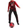 Puma Ac Milan 2024-25 Pre-Match 1/4 Comfortable Casual Quick-Dry Sweat-Wicking Long Sleeve Football Shirt Men tops Red Black 777714-01