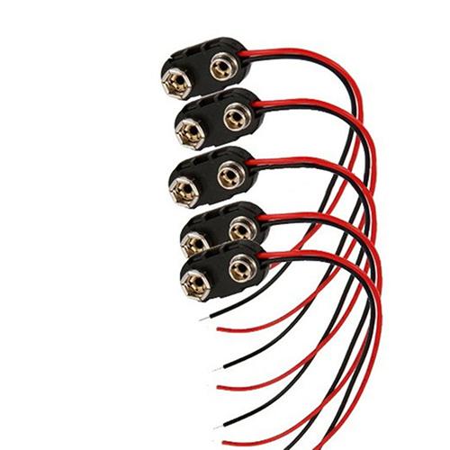 10 pezzi PP3 MN1604 9V Supporto per batteria Clip a scatto Connettore Cavo Cavo Fibbia