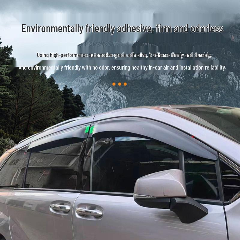 2025 Toyota Sienna Enhanced Rain & Sun Visor - Imported Material, Ultra Clear, Widened, Thickened.
