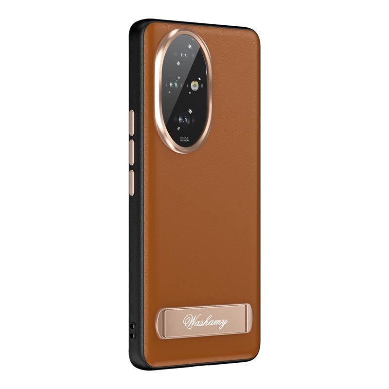 Suitable for The HONOR 200pro Phone Case and Lens Full Cover Business Men's High-end Leather Case