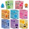 8 Cartoon Robots Make A Face Guka Sticker DIY Hand Account Small Card Mobile Phone Case Decoration Ins