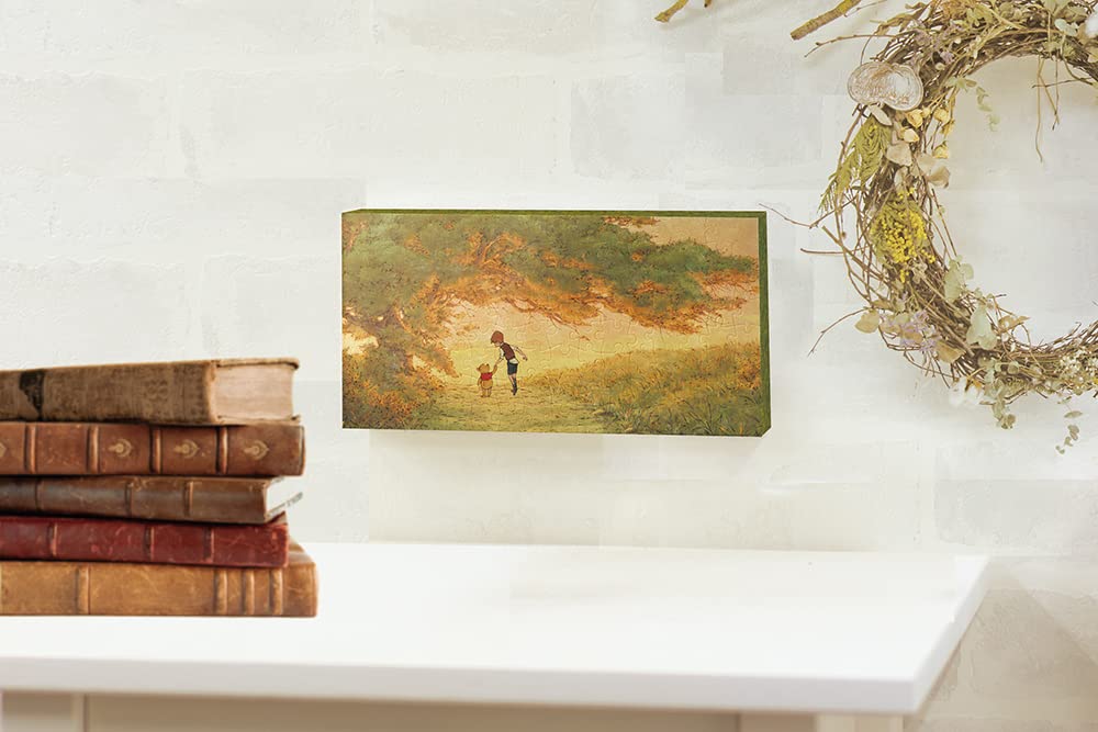 Yanoman 120-Piece Jigsaw Puzzle, Canvas Puzzle, Disney Winnie the Pooh (22.3 x 11 x 2 cm), 2304-14, with Wall Hanging Parts
