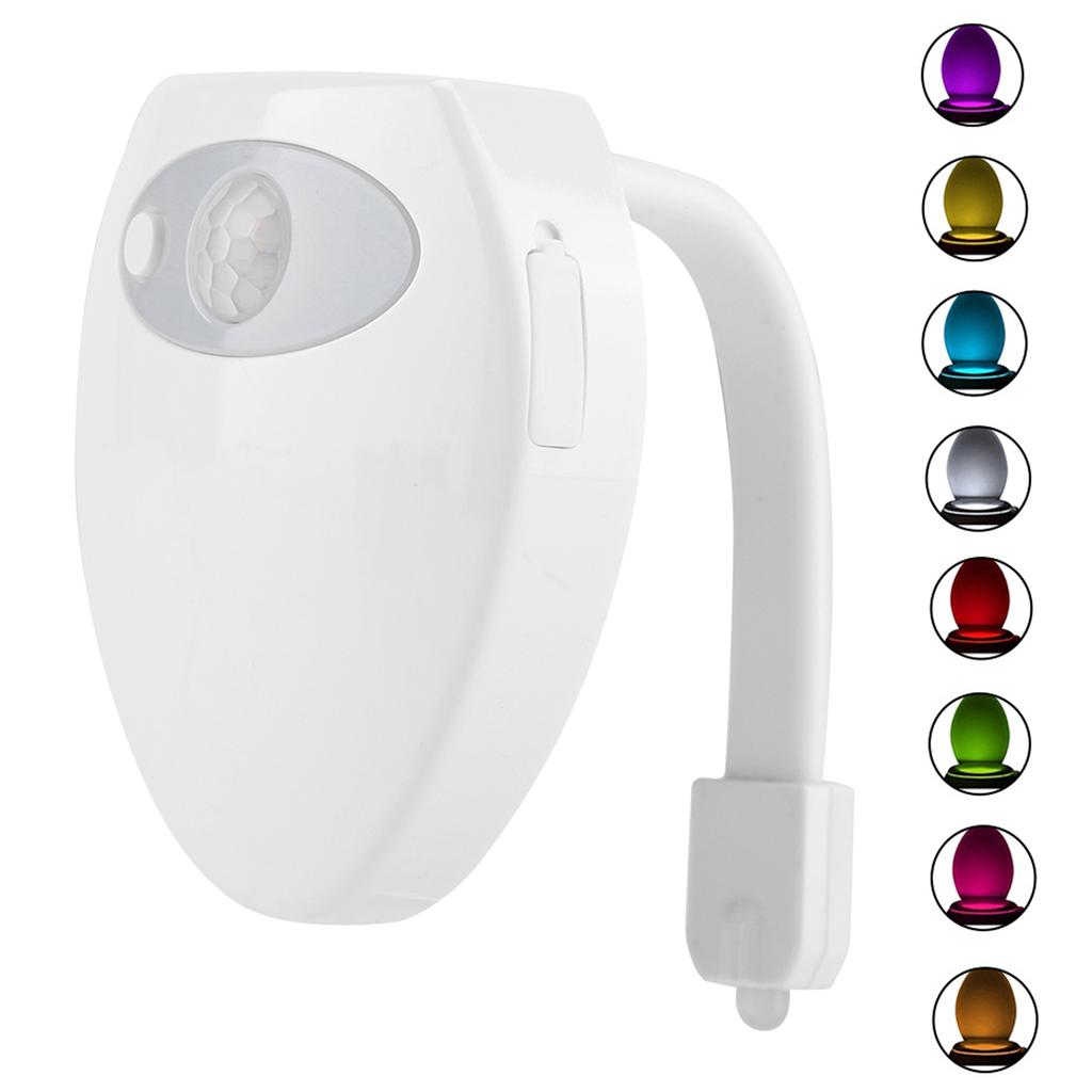 Mini Toilet Lamp USB Charging Body Induction Night Light with Motion Sensor Bathroom Accessory