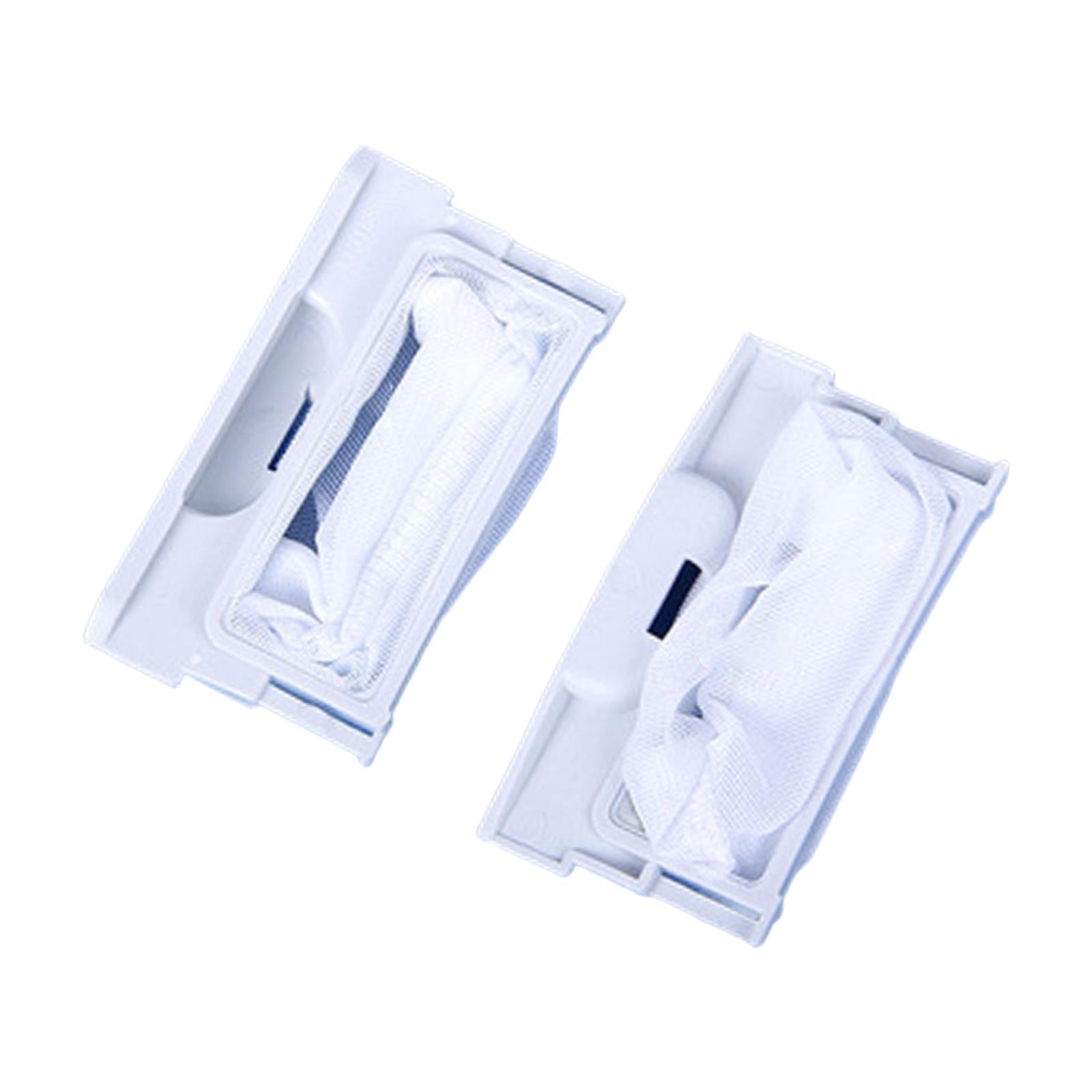 

2x Washing Machine Garbage Net Garbage Removal Net Waste Filter Parts for ES-45V7-js білий