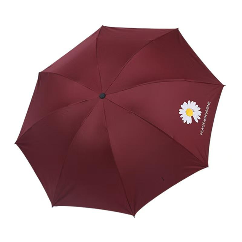 Automatic umbrella UV vinyl sun protection UV sun protection umbrella weather and rain dual-purpose folding advanced sun umbrella wholesale