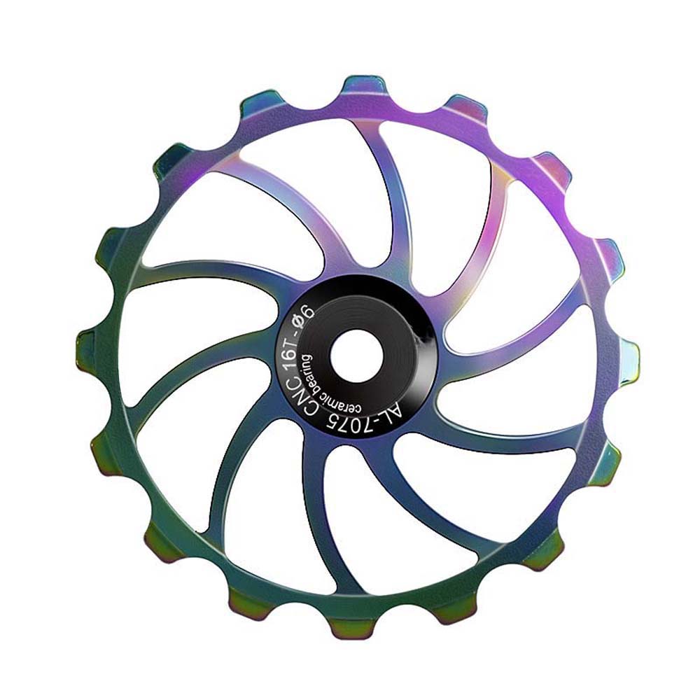 

MTB 14T 16T Transmission Ceramics Pulley Wheel Guide Wheel Guide Roller Rear Derailleur Bearing 16T