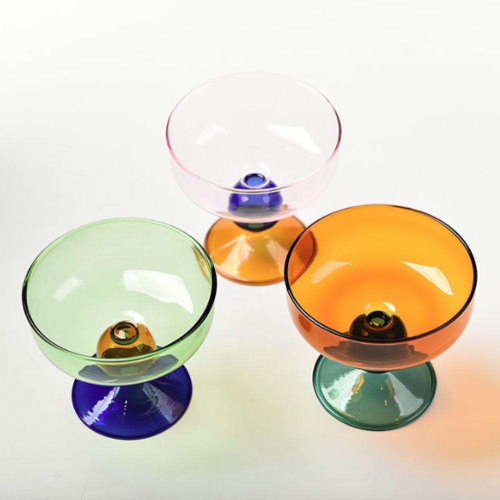 270 ML Yogurt Cup High Feet Fruit Salad Bowl Multi-functional Dessert Cup  Cafe