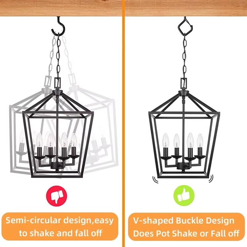 Zelfborende Schroef Veiligheidssluitingen Zware Anti-Val Planten Ophanghaken voor Binnen Buiten Lamp Slinger Ornament Bevestiging