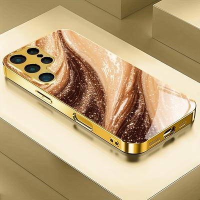Modne luksusowe wysokiej klasy etui na telefon galwanizowane szkło TPU etui na telefon dla Samsung Galaxy S26 S25 S24 S23 S22 S21 FE Ultra Plus