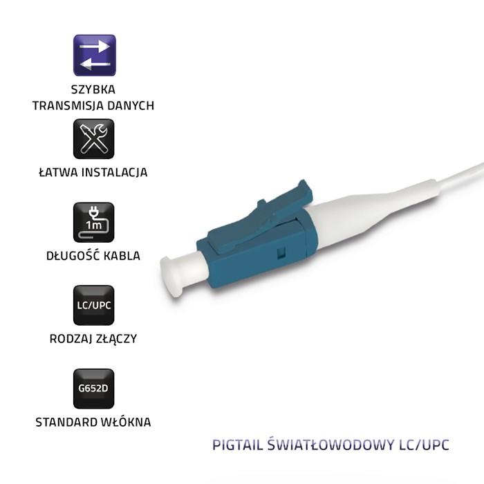 Qoltec Fiber Optic Patchcord LC/UPC - LC/UPC | Multimode | 50/125 | OM3 | Duplex | 15m