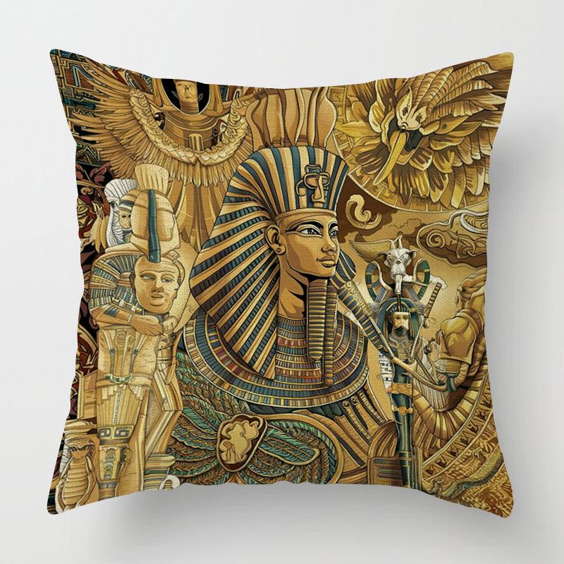 Moderne Dekorative Kissen für Zuhause Wohnzimmer Dekoration Überwurf Kissenbezug 45*45 40X40cm 60X60cm 45X45cm 50X50cm Ägypten Pharao