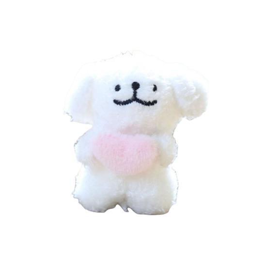 Doll Pendant, Mini Size Portable Keychain Pendant, Soft Velvet Fabric Puppy Design Doll, Durable Accessory for Bags Keys Backpacks