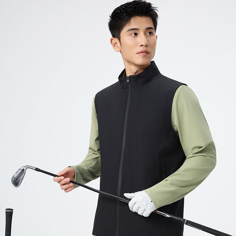 Fengxun Unisex Stand Collar Thin Fleece Vest FXTF251113