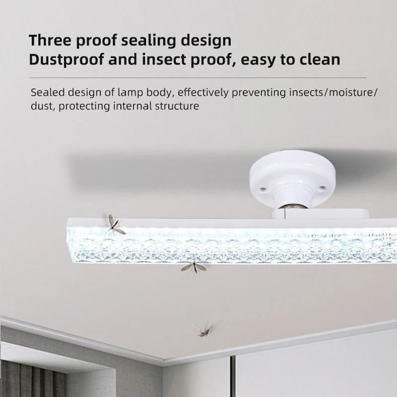 New LED ceiling light crystal E27 bulb 18W 24W pendant light AC220V 110V living room, bedroom, corridor, indoor lighting