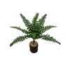 16 Leaves Artificial Persian Leaves Real Touch 43cm Fake Boston Fern Leaves Realistic Plastic Fake Fern Plant Hotel