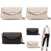 Versatile Women's Leather Clutch Handbag With Classic Appeal And Adjustable Strap