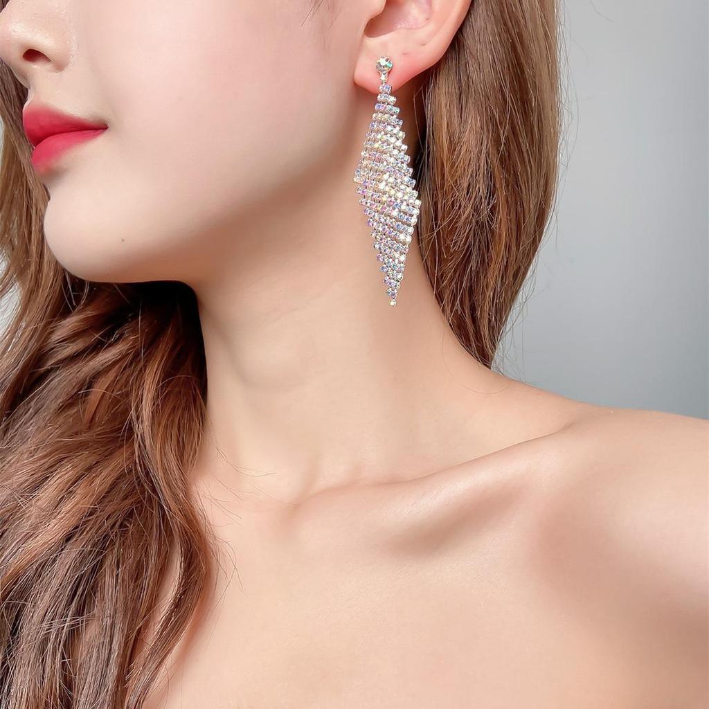 Korea popular new long earrings female super fairy temperament versatile fringed earrings sexy fashion versatile ear jewelry