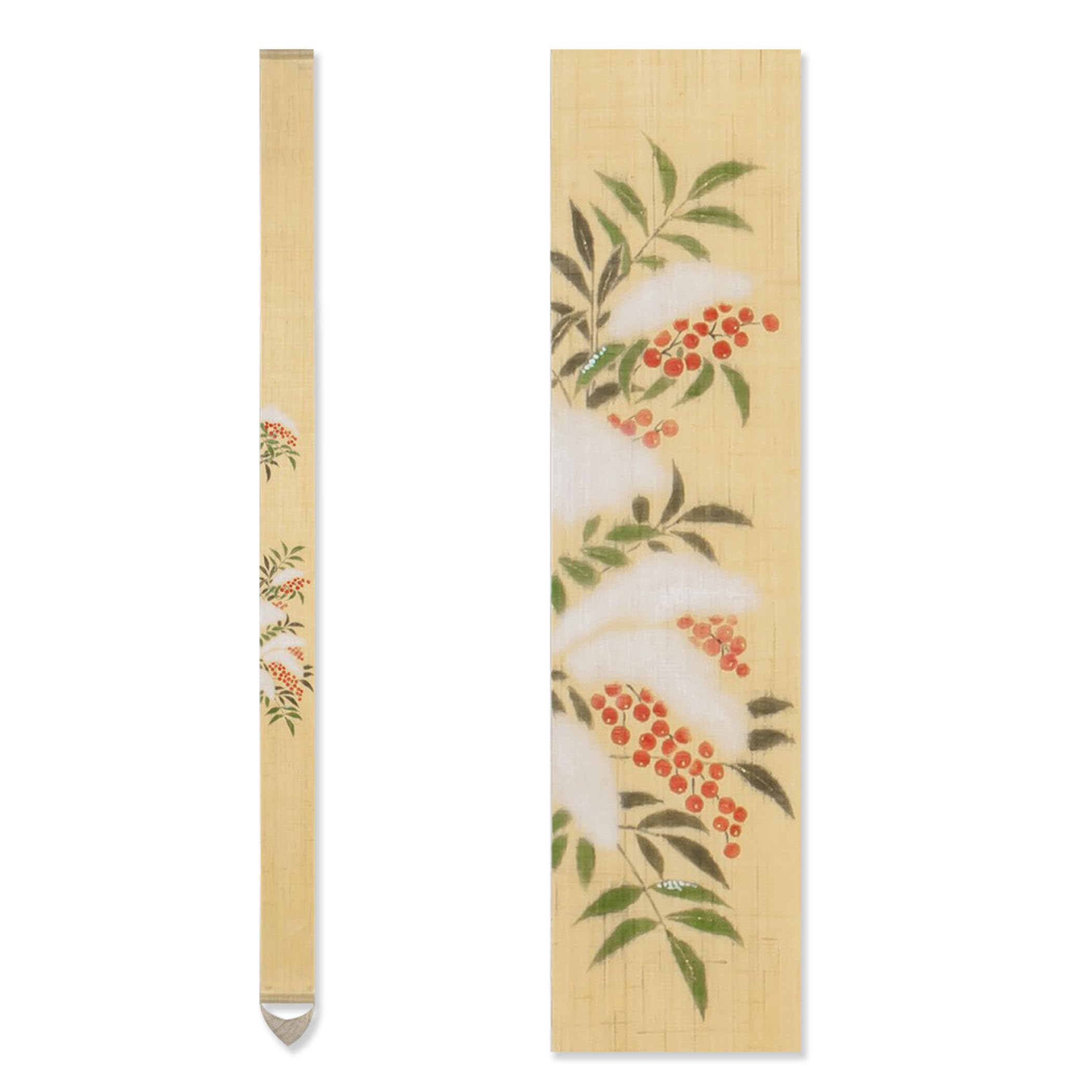 Snow White Nanden Hanging Winter Tapestry, Hand-Painted Scroll,