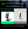 V5 RGB USB Condenser Microphone - Noise Reduction for PC, Mobile, Live Karaoke, and Gaming.