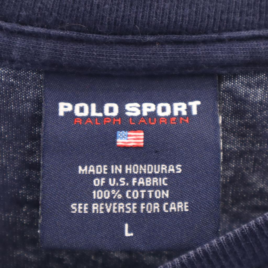 POLO SPORT RALPH LAUREN Long Sleeve T-shirt L Navy Ron T Men's Used