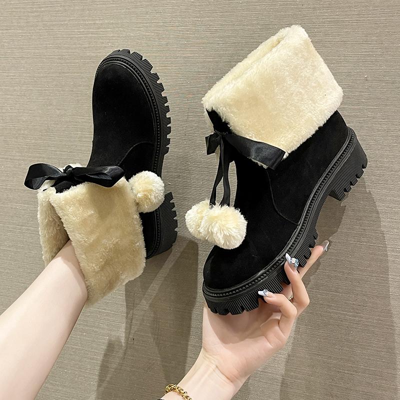 

Женские хлопковые сапоги зимние новые теплые и удобные нескользящие женские сапоги с круглым носком и квадратным каблуком женские зимние сапоги обувь 41 чёрный