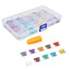 140Pcs Car Fuses Assortment Kit Blade Type Aluminum Sheet Automotive Replacement 530A M S