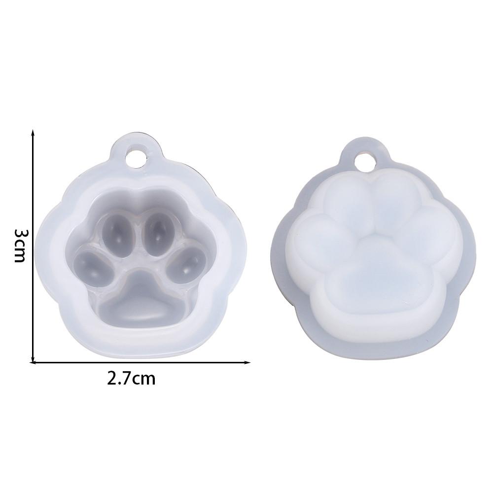 Cat Paw Pendant Silicone Mold Keychain Pendants Epoxy Resin Molds for DIY Epoxy Resin Crafting Mould Jewelry Making Crasfs