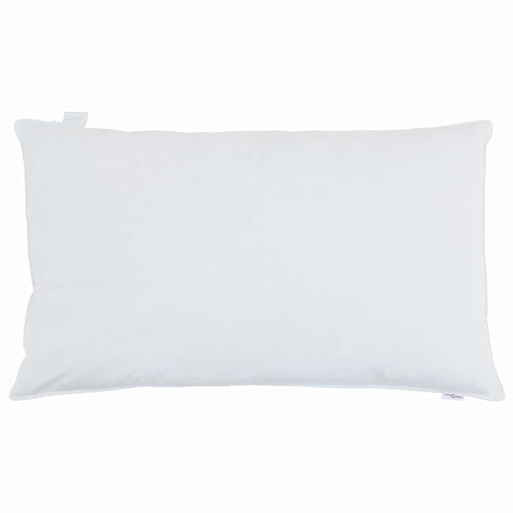 Pillow with Pillowcase White 40 X 80 Cm Feather Filled