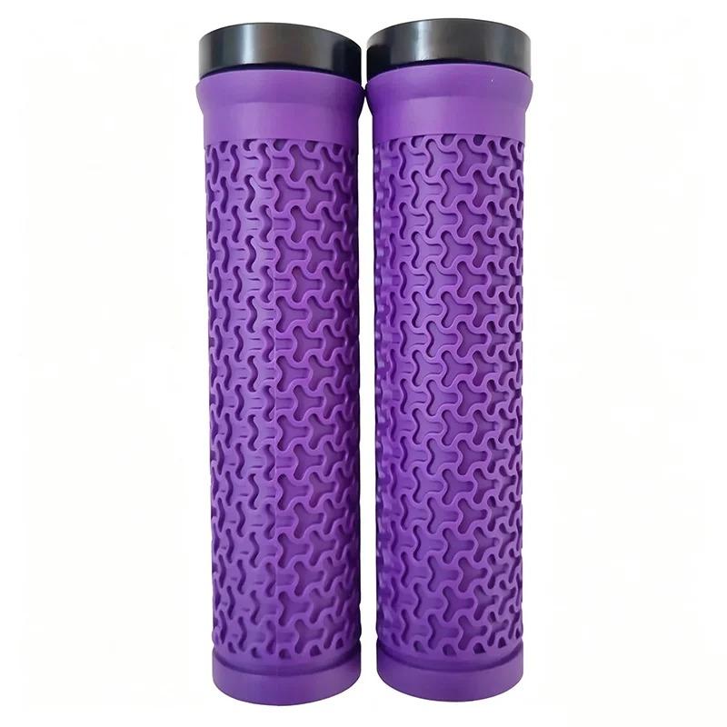 Rubber Bike Grips Non-slip Mtb Cuffs BMX Mountain Bike Handlebar Grips Single-side Locking Handlebar Cover Durable Bicycle Parts
