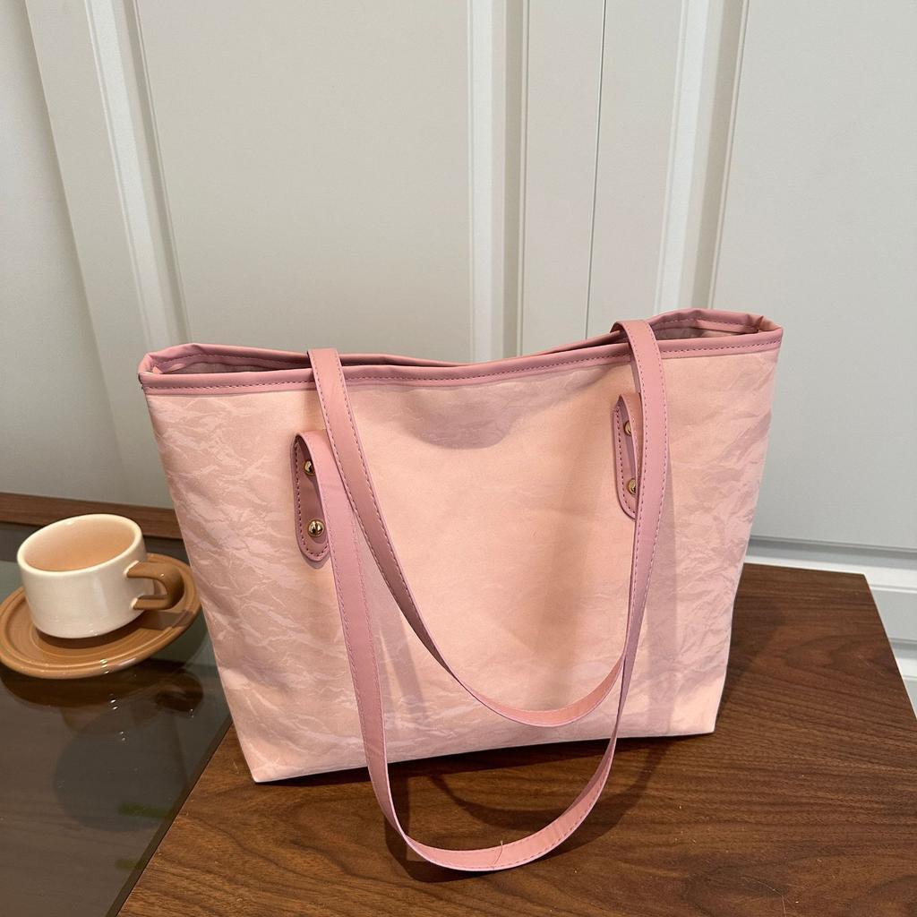 Simple Commuting and Leisure 2025 Winter New Solid Color Trend Fashion Large Capacity Trend Jitote Shoulder Women's Big Bag