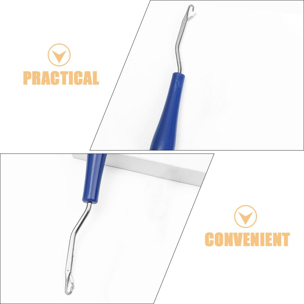 Plastic Crochet Hook Needle for Braiding Latch Hooking Weave Tool for Hair Weaving Knit Hook Needle for Hair Weaving Crochet