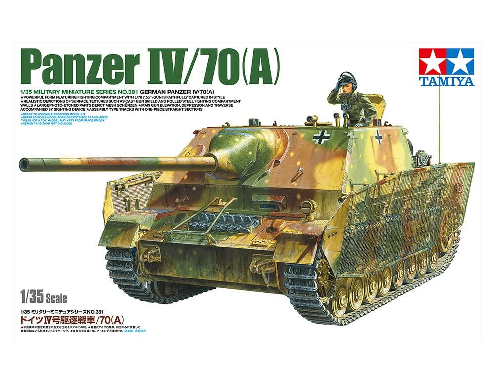 Tamiya Military Miniature Series 381 German Jagdpanzer Plastic Model Kit 35381 1/35 No. IV/70(A)