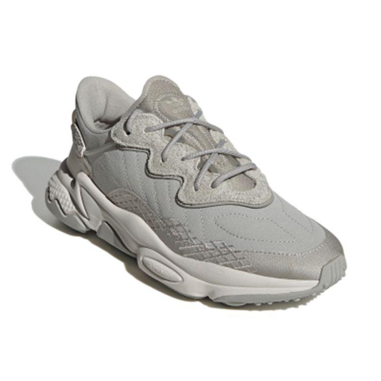 Adidas Originals Ozweego Fabric Sports Comfortable Breathable Low-Top Lifestyle Shoes Women Sneakers Gray FV9749