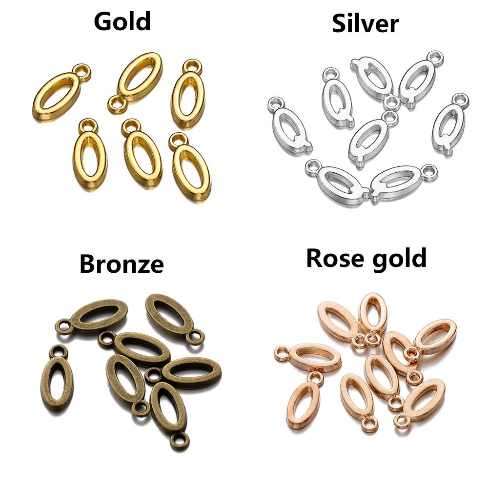 26-30Pcs 7X16 mm Alloy 26 Alphabet A-Z Letters Charms Pendants For DIY Bracelet Necklace Jewelry Making Supplies Accessories