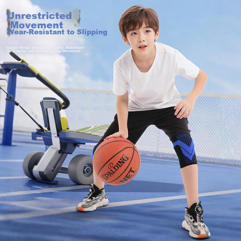Ousen Kids Basketball Knee Pads Football Sports Professional Knee Protection Anti-Fall Honeycomb Shockproof Gear for Children Playing Basketball